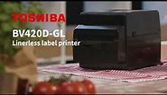 TOSHIBA BV420D-GL linerless label printer - Food & beverages