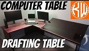 Built an Adjustable Drafting table inside my Computer table (Step by step instruction)