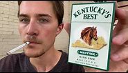 Smoking a Kentucky’s Best Menthol Cigarette - Review