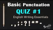 Basic Punctuation Rules PRACTICE and QUIZ: Correct the Basic Punctuation Errors in 25 sentences!
