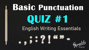 Basic Punctuation Rules PRACTICE and QUIZ: Correct the Basic Punctuation Errors in 25 sentences!