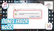 How to Fix Itunes Error 4000 | The iPhone could not be updated. An unknown error occurred (4000)