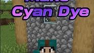 How To Make Cyan Dye #minecraft 1.20 Java