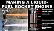 How I made a liquid fueled rocket engine! - Designing & testing a small ethanol/oxygen rocket engine