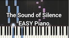 The Sound of Silence - Simon & Garfunkel | Simple Piano (Piano Cover, Piano Tutorial) Sheet 琴譜