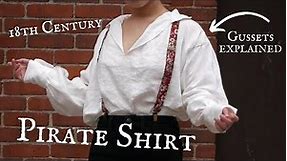 A Pirate Shirt Tutorial that ACTUALLY makes sense | Free Patten + Gusset Instructions
