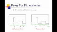 Rules For Dimensioning - Mechanical Drawings