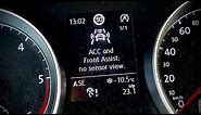 Easy fix for ACC and Front Assist: no sensor view error message