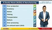 Waste Elimination/ 8 Manufacturing Waste / 8 MUDA's/ Lean Manufacturing / Rakesh Chauhan