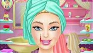 Barbie Real Makeover full game play-make up game for girls