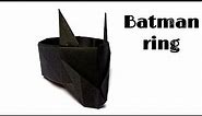 How to make a paper batman ring | Easy Origami