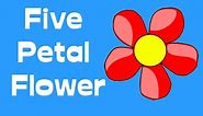 how to make a five petal flower