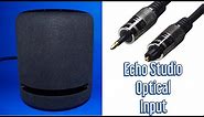 Amazon Echo Studio - Mini Optical input - Use your Echo Studio as a soundbar!