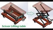 Design and Animation Of Scissor Lifitng Table Mechanical Project