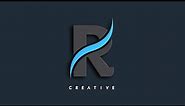 R professional logo design in mobile | logo design for YouTube channel