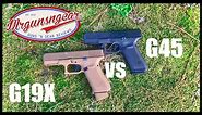 Glock 19x vs Glock 45: Which Gen 5 Pistol Should You Get?