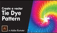 Tie Dye Vector Pattern Tutorial - Adobe Illustrator Tutorial for Beginners