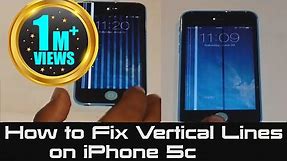 SOLVED - How to Fix Vertical Lines on iPhone 5c | Unresponsive Screen 5c | White & Black Lines