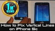 SOLVED - How to Fix Vertical Lines on iPhone 5c | Unresponsive Screen 5c | White & Black Lines
