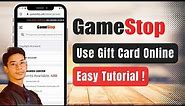 How to Use GameStop Gift Card Online !
