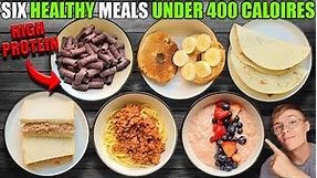 Six Healthy High Protein Meals Under 400 Calories **Easy**