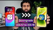 How to Downgrade iOS 17 to iOS 16 WITHOUT LOSING DATA [Remove iOS 16 Beta]