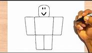 How to Draw a Roblox Noob easy - Drawing Step by Step