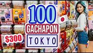 100 GACHAPON Capsule Toys in AKIHABARA - TOKYO, JAPAN 🇯🇵