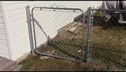 Installing a chain Link fence gate MM 72