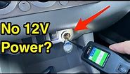 How to fix 12-volt charging port in your car.