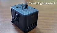 PD 35W Universal Travel Adapter Fast Charging Offers 3X2.4A USB-A Ports, 2X USB-C Ports and Multi AC Outlet, International Plug Converter Worldwide Travel Charger All in One for EU US UK AUS