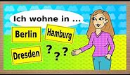 Deutsch lernen: Städte in Deutschland / German lesson for beginners: Cities & towns in Germany A1/A2