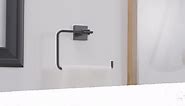 Franklin Brass Maxted 3 -Piece Bath Hardware Set with Towel Bar/Rack, Toilet Paper Holder, Hand Towel Holder in Matte Black MAX63-MB-R