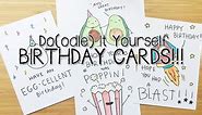 DIY Birthday Doodle PUNS cards~! | Doodle with Me