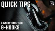 How to secure the g-hooks on your MotoBag