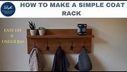 Make your own coat rack - Wall mount - With a Shelf