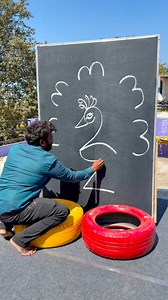 776K views · 4.2K reactions | How to draw a Peacock and Boy Face step by step for beginners | AP Drawing | Facebook