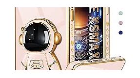 Coralogo for iPhone Xs Max Case Astronaut Cute for Women Girls Girly Unique Phone Cases with Astronaut Hidden Stand Kickstand 6D Design Cover for iPhone XsMax 6.5 inch