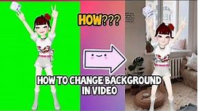 How to change background in zepeto videos