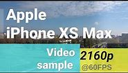Apple iPhone XS Max 2160p at 60fps video sample
