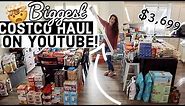 🤯 ENORMOUS $3,699 COSTCO HAUL! Large Family Grocery Haul 6 MONTH Stock Up