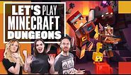 Let's Play Minecraft Dungeons - WELCOME TO THE DUNGEON!