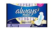 Always Maxi Size 5 Extra Heavy Overnight Pads With Wings | Always