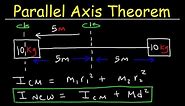 Parallel Axis Theorem & Moment of Inertia - Physics Practice Problems