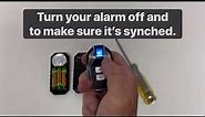 How to sync a new remote control with your alarm.
