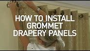 How to Install Window Drapes Video - Grommet Drapery Panels