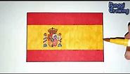How to Draw The Flag of Spain