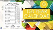 100 Years Calendar (2000-2100) & Its Features | TKS teaching