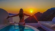 The most beautiful pool in the world : Santorini, Dana Villas