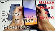 Galaxy Note 8/9: How to Take Screenshot Easiest Way!